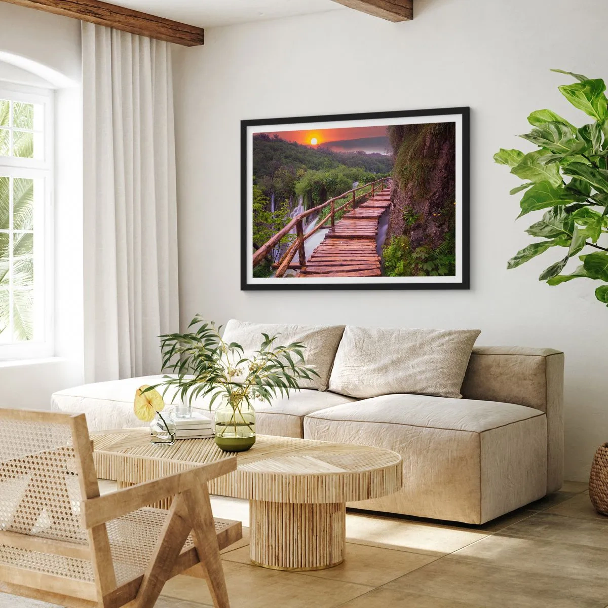 Affisch i svart ram - Otrolig skönhet - 70x50 cm