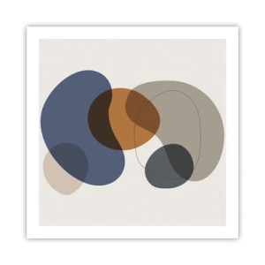 Affisch - Färgernas droppar - 60x60 cm