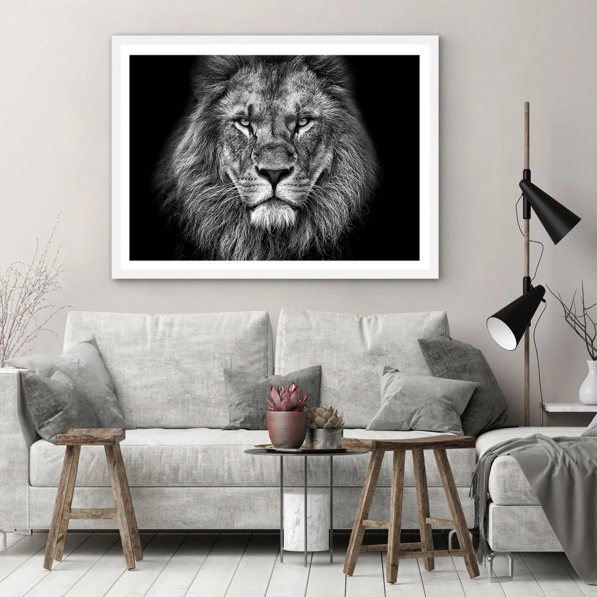 Affisch i vit ram - I kröningskläder - 100x70 cm