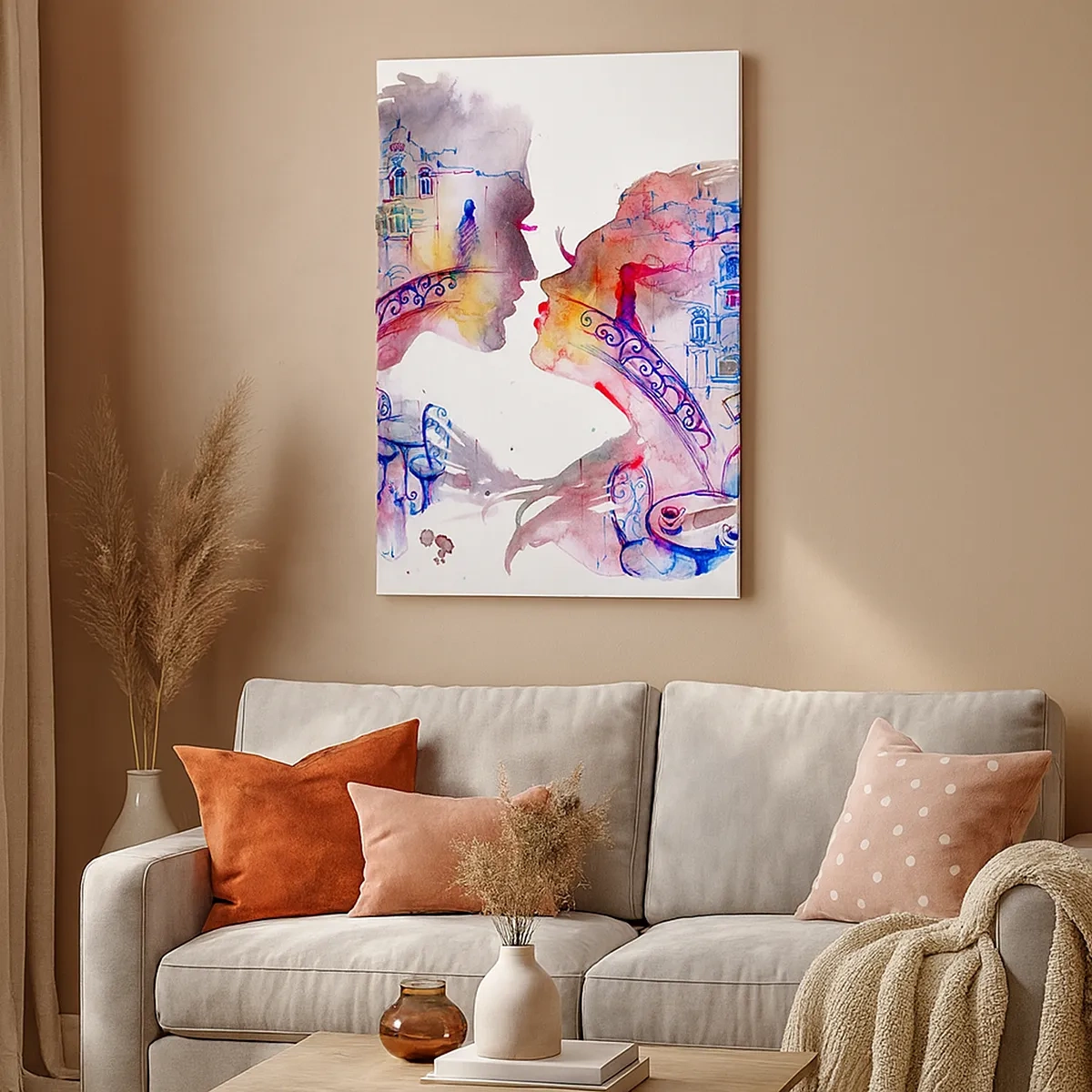 Canvastavla - Bild på duk - Suckarnas hemliga bro - 50x70 cm