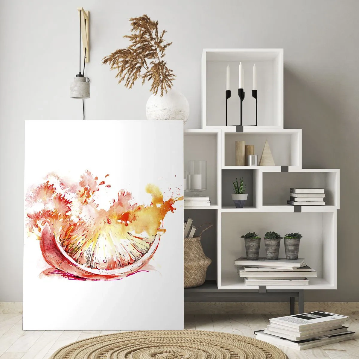 Glastavla - Bild på glas - Saftig uppfriskning - 50x70 cm