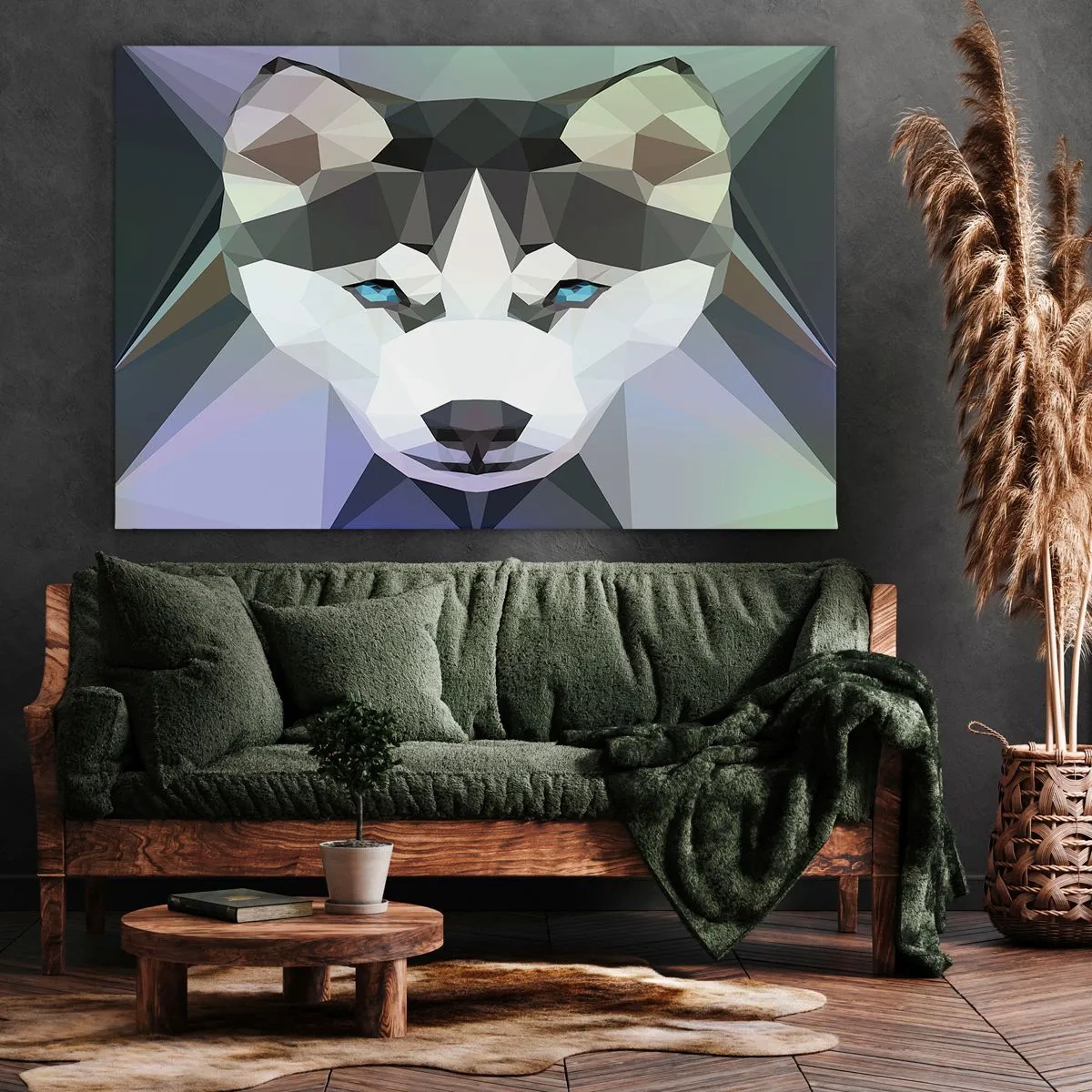 Canvastavla - Bild på duk - Minne av Nordens snö - 100x70 cm