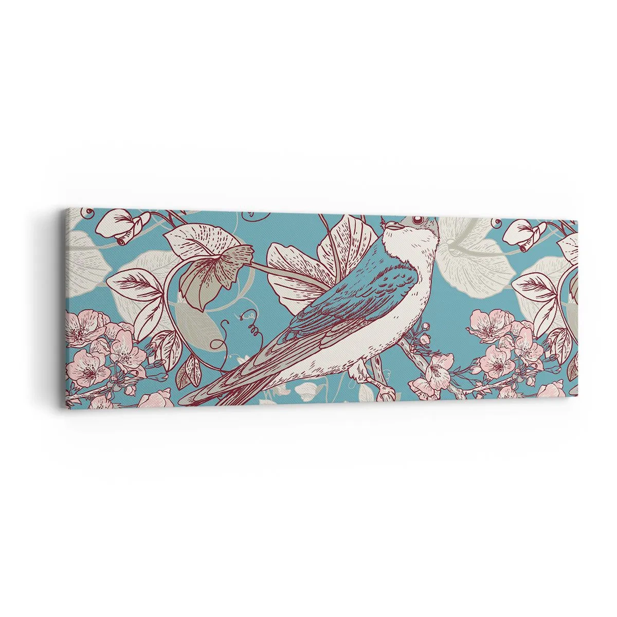 Canvastavla - Bild på duk - Japansk svala - 90x30 cm