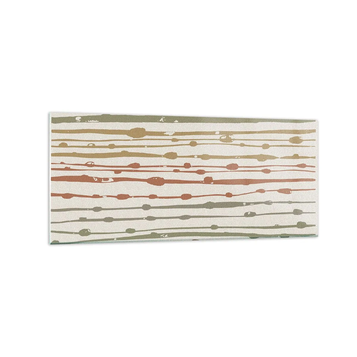 Glastavla - Bild på glas - Musikalisk färgnotation - 120x50 cm