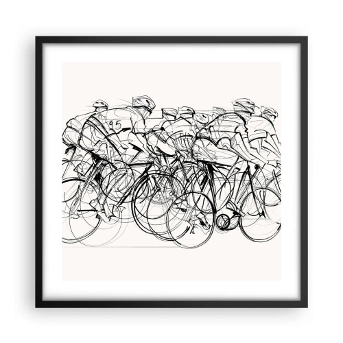 Affisch i svart ram - Lagarbete - 50x50 cm