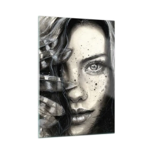 Glastavla - Bild på glas - Vild skönhet - 50x70 cm