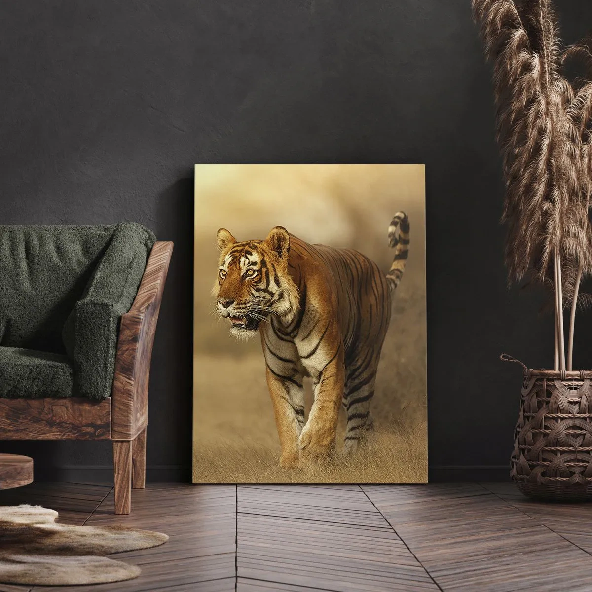 Canvastavla - Bild på duk - Före attack - 50x70 cm