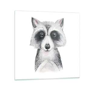 Glastavla - Bild på glas - En stund för känslor - 50x50 cm
