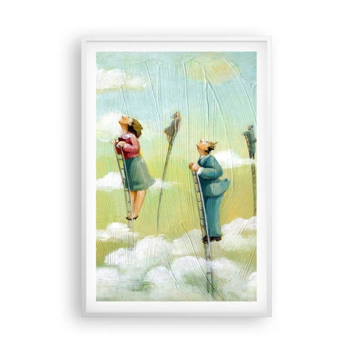 Affisch i vit ram - Efter din dröm - 61x91 cm