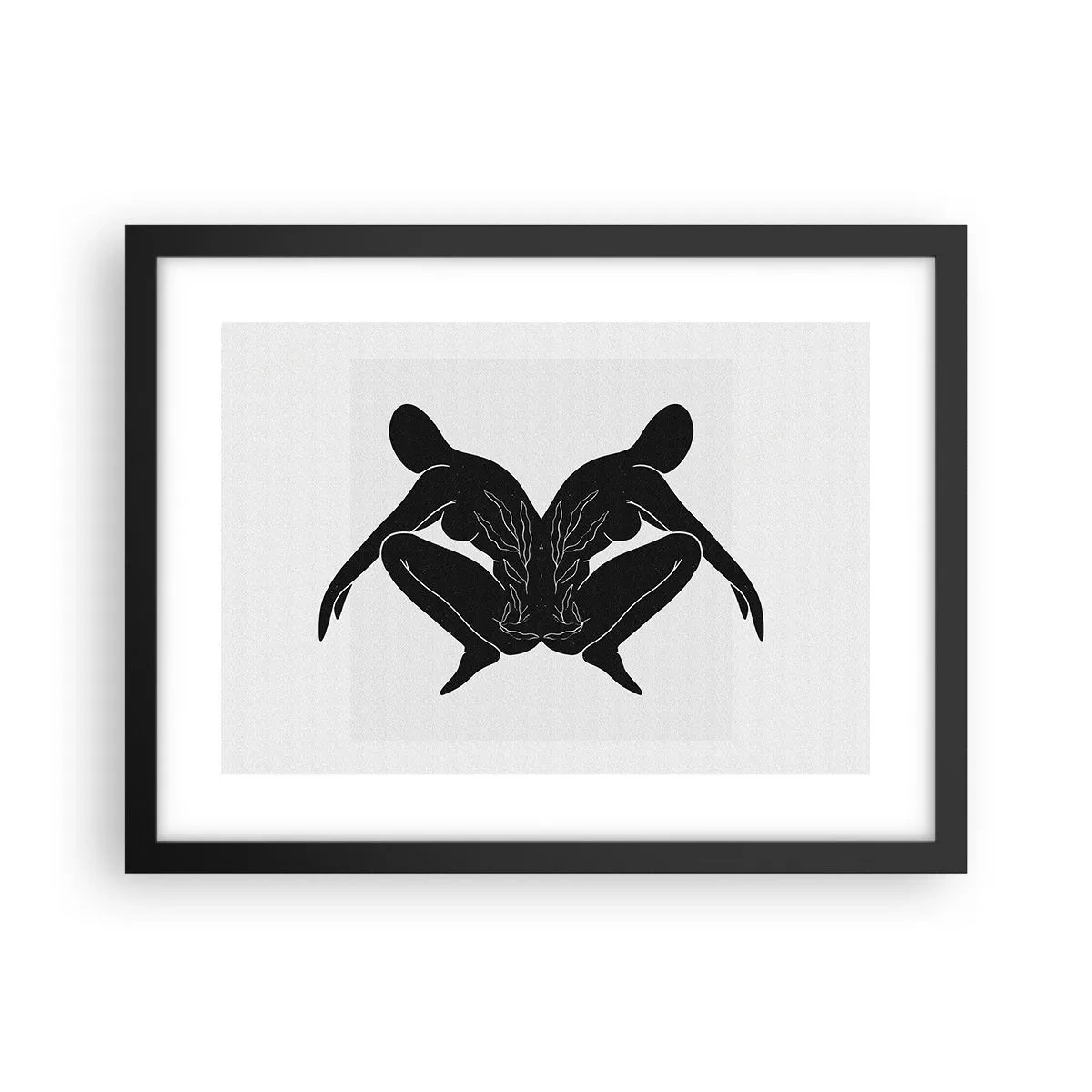Affisch i svart ram - En delad själ - 40x30 cm
