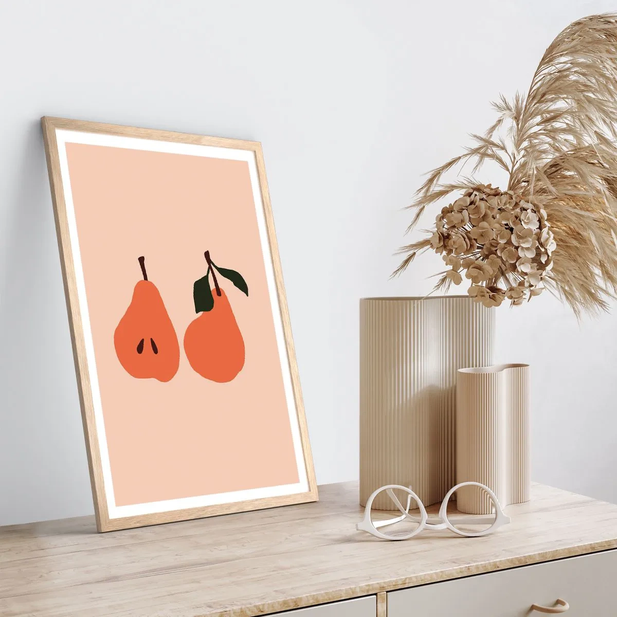 Affisch i ram av ljusek - Bara sötma - 50x70 cm