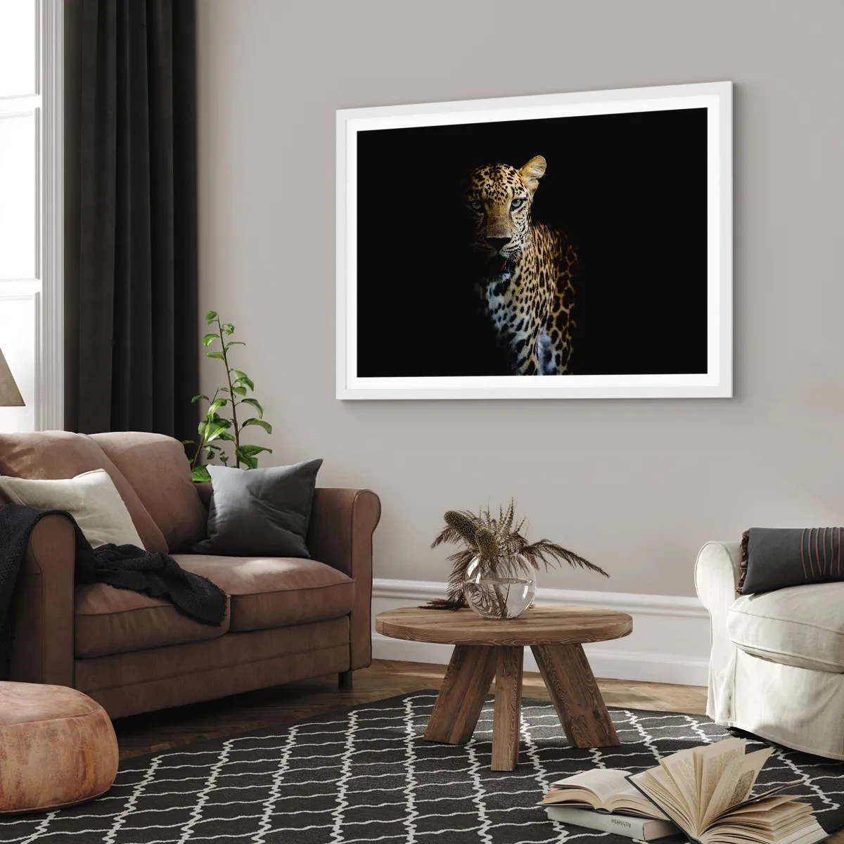Affisch i vit ram - Mörk skönhet - 40x30 cm