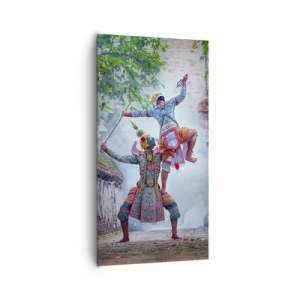 Canvastavla - Bild på duk - Dödligt vacker dans - 65x120 cm