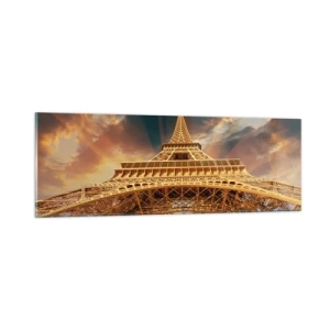 Glastavla - Bild på glas - Hur mänskligheten nådde himlen - 90x30 cm