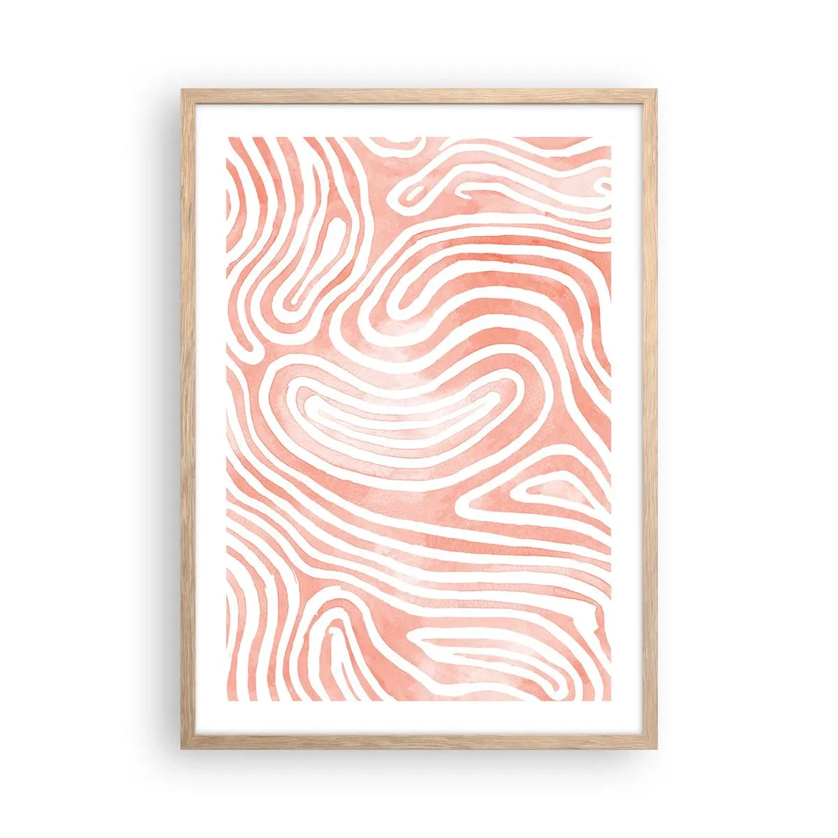 Affisch i ram av ljusek - I en labyrint av koraller - 50x70 cm