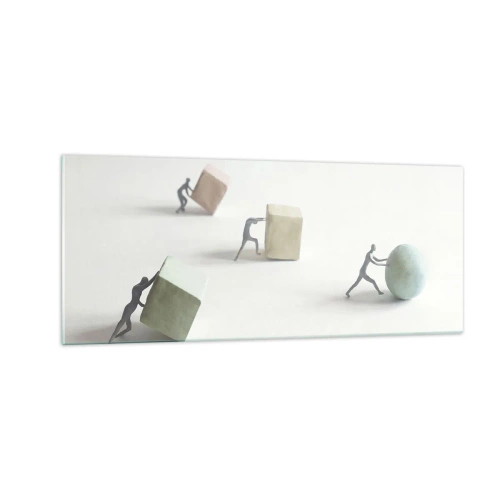 Glastavla - Bild på glas - Livet leker - 100x40 cm