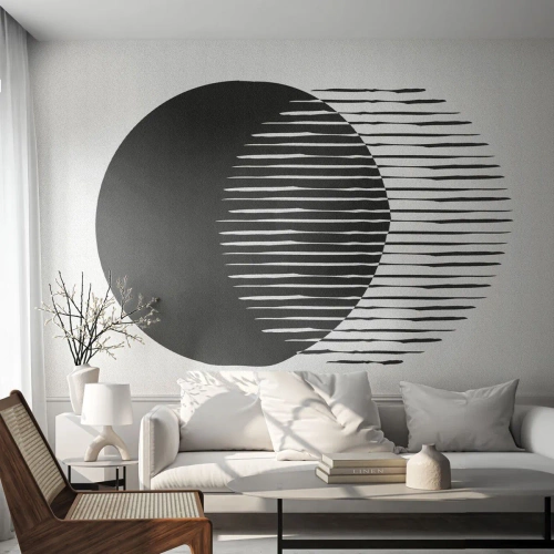 Fototapet Premium Canvas - Hans alter ego - Sol, Hjul, Boho - 250x175 cm