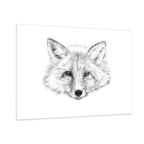 Glastavla - Bild på glas - Kan dessa ögon ljuga? - 100x70 cm