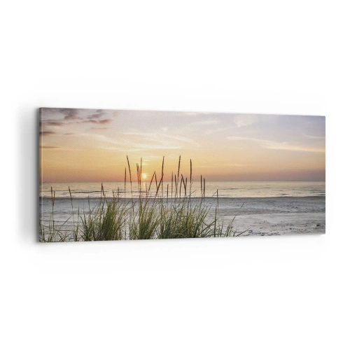 Canvastavla - Bild på duk - Titta, tänk, känn - 100x40 cm