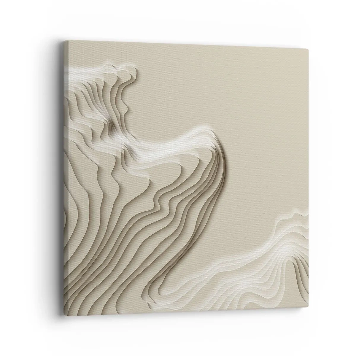 Canvastavla - Bild på duk - Konstens topografi - 40x40 cm