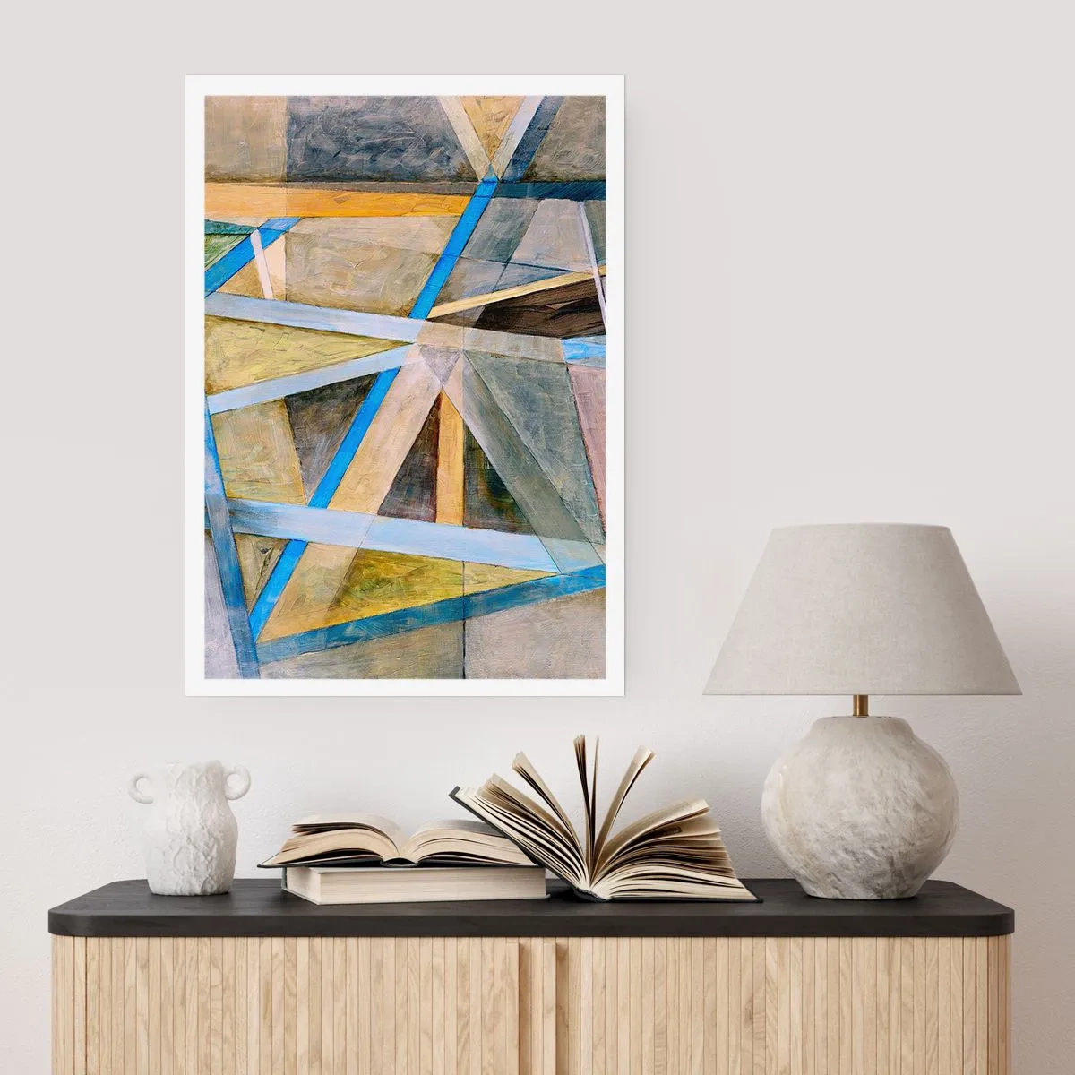 Affisch - Rakt fram eller diagonalt? - 50x70 cm