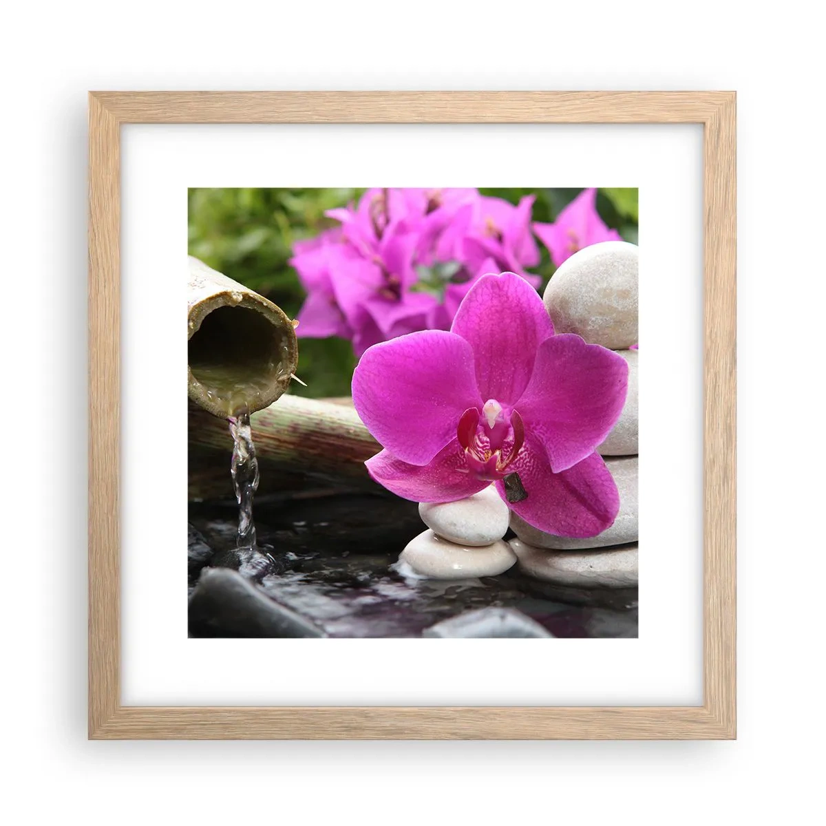 Affisch i ram av ljusek - Så kopplar du av - 30x30 cm