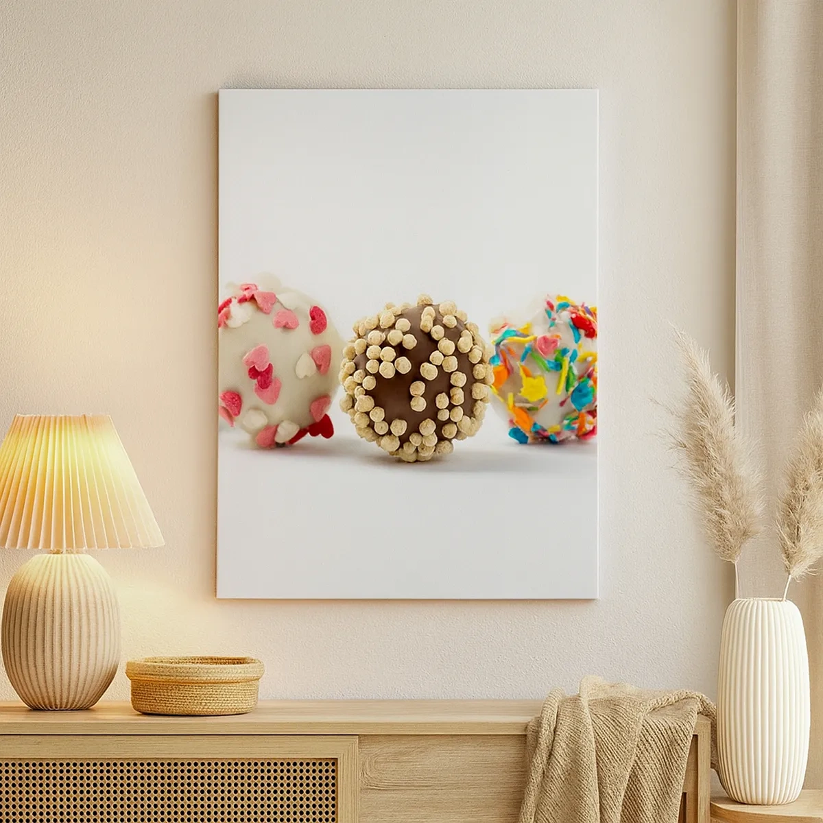 Canvastavla - Bild på duk - Livet kan vara sött - 50x70 cm