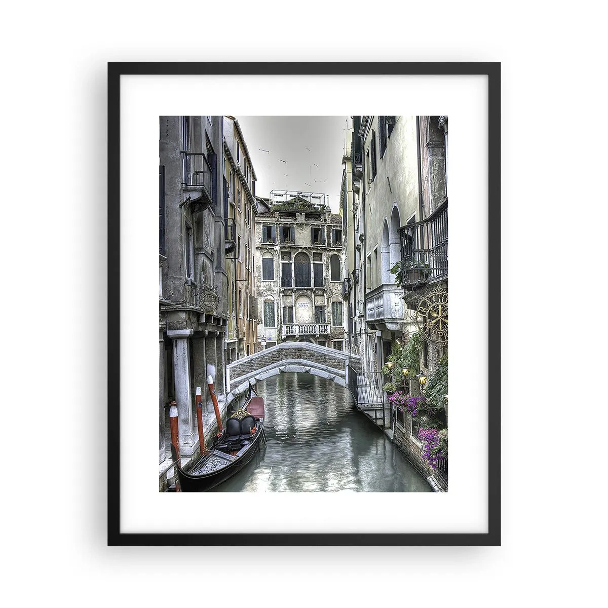 Affisch i svart ram - Tyst begrundan sedan några sekel - 40x50 cm