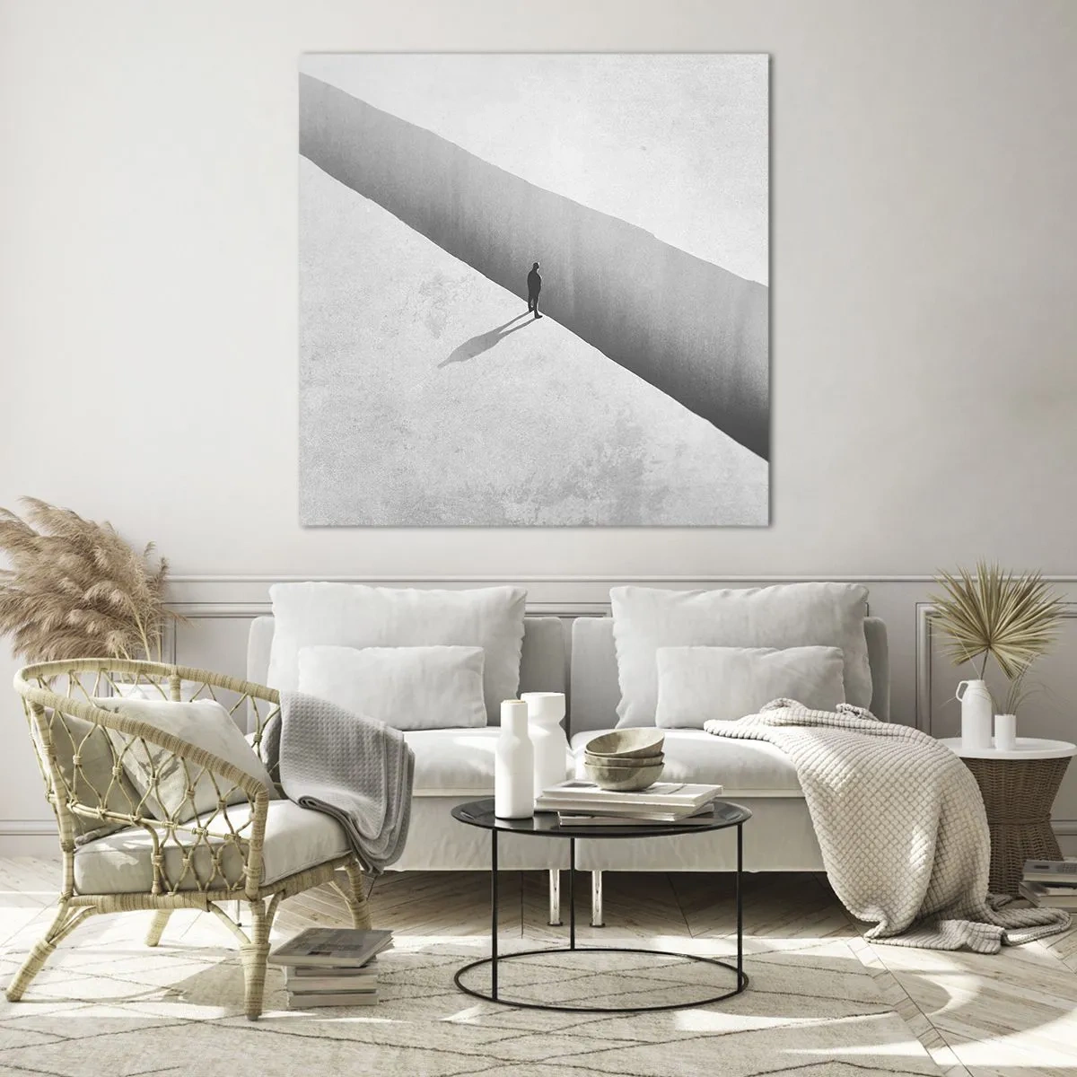 Glastavla - Bild på glas - Tydligt mål - 50x50 cm