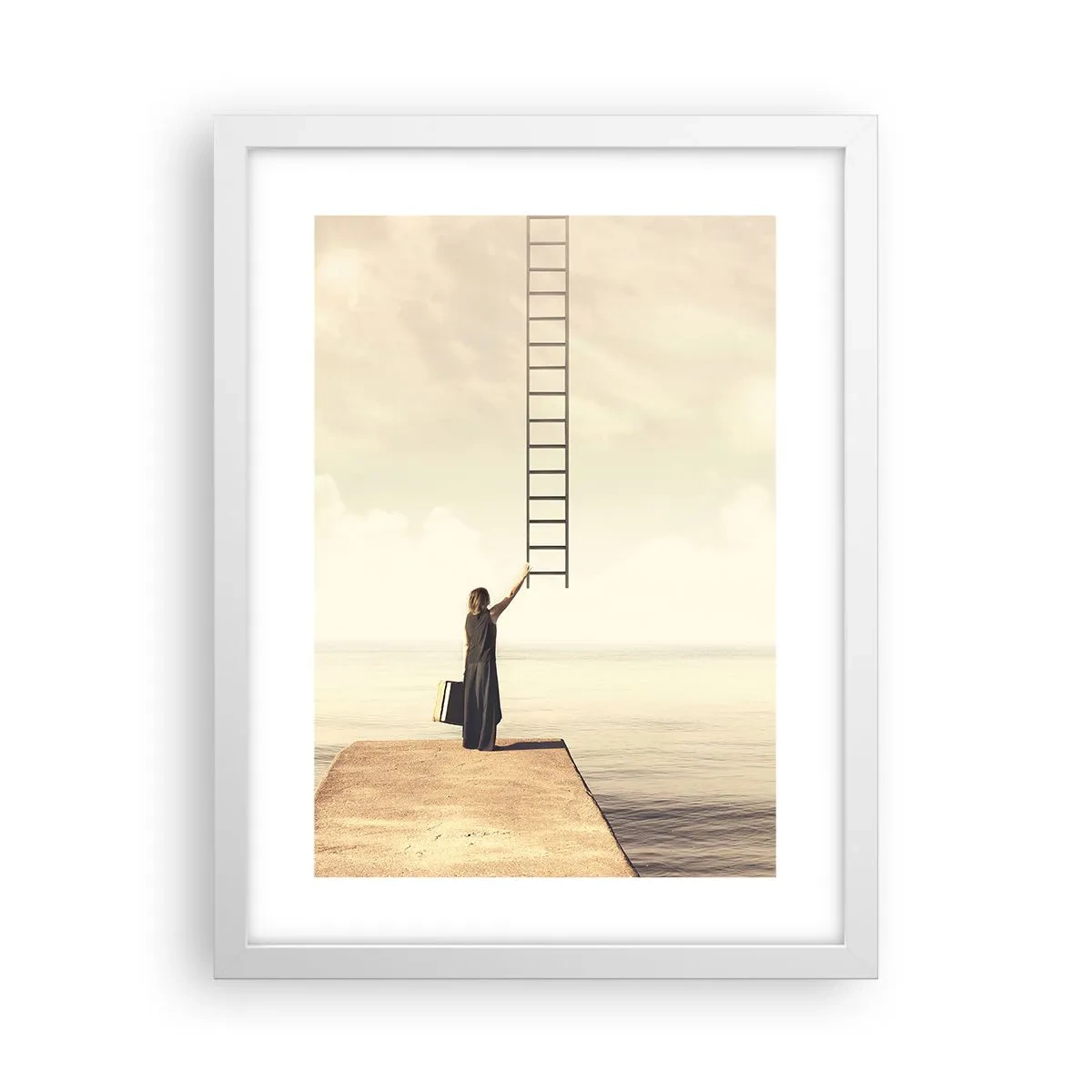 Affisch i vit ram - Magisk resa - 30x40 cm