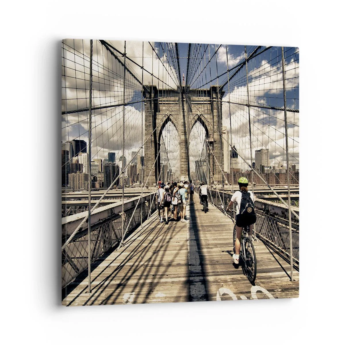 Canvastavla - Bild på duk - Direkt till stadens kärna - 40x40 cm