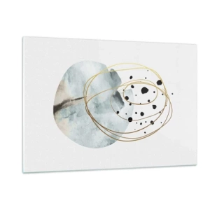 Glastavla - Bild på glas - I rummets famn - 120x80 cm