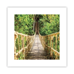 Affisch - Upphängd i grönskan - 30x30 cm