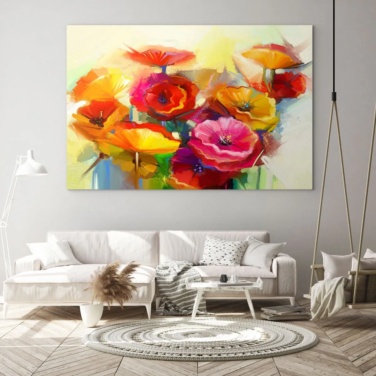 Glastavla - Bild på glas - Inte bara rött - 120x80 cm