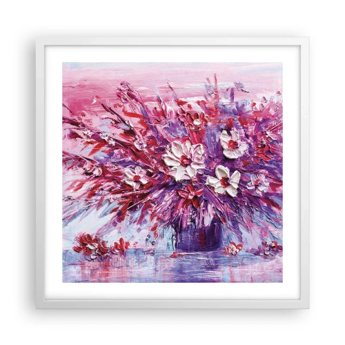 Affisch i vit ram - Oskuld och passion - 50x50 cm