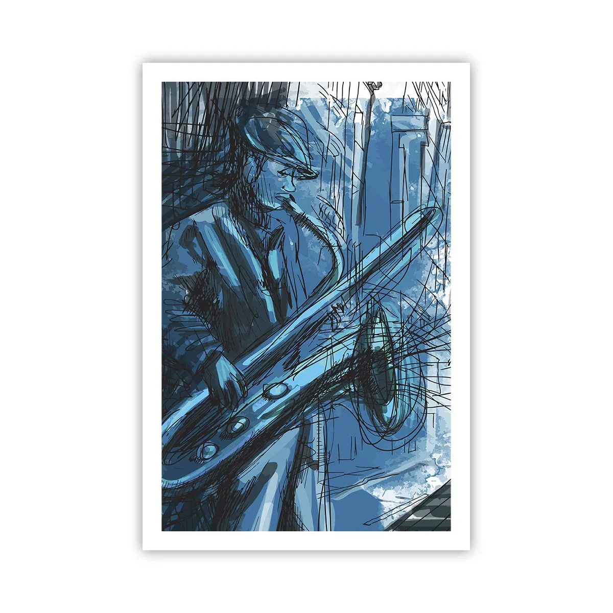Affisch - Stadsrapsodi - 61x91 cm