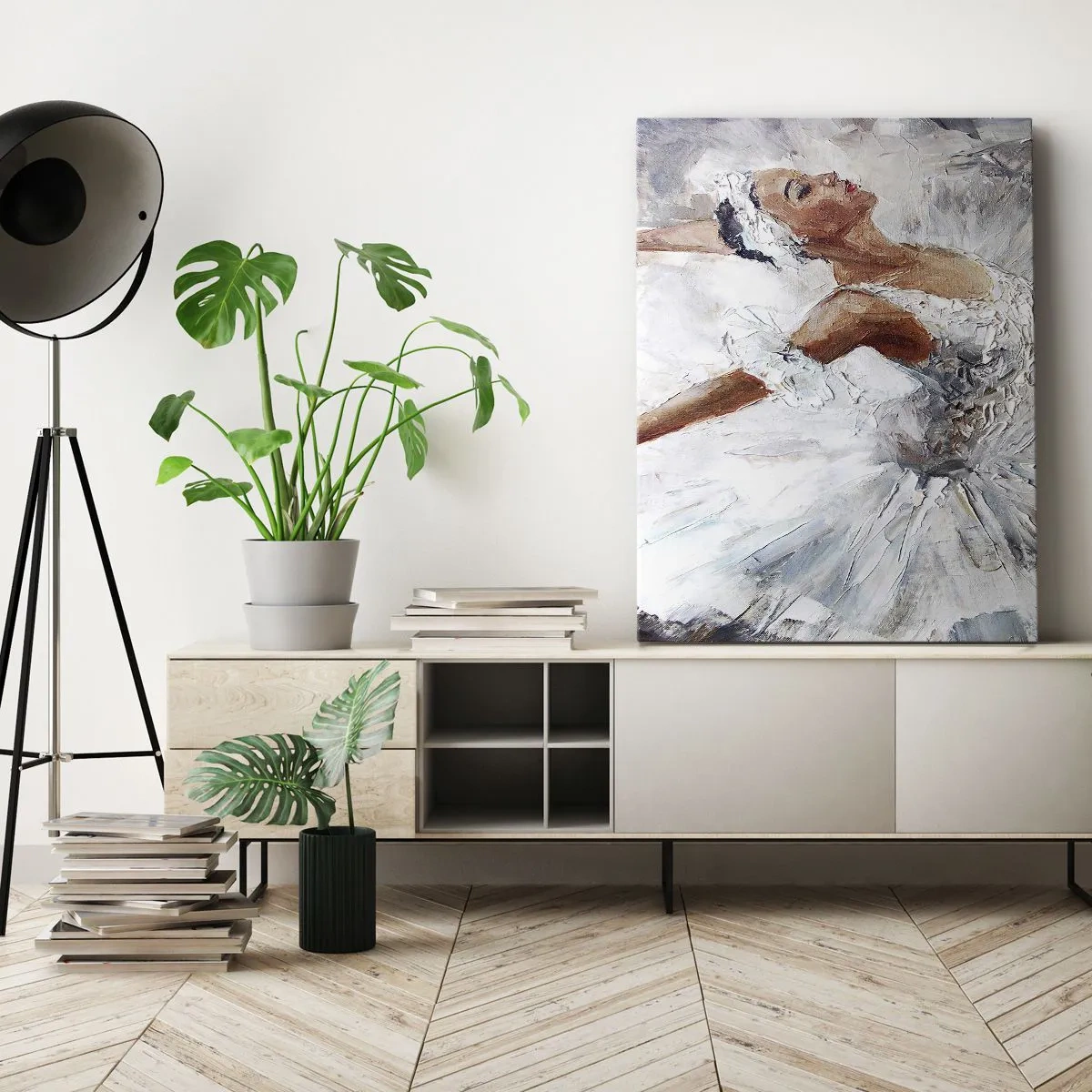Canvastavla - Bild på duk - Fin och lätt som tyll - 65x120 cm
