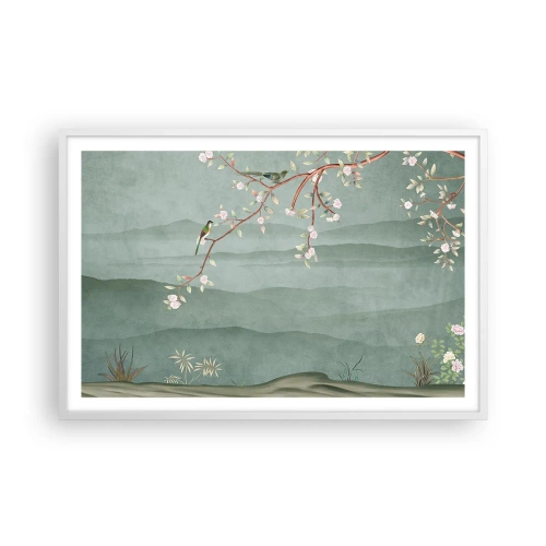 Affisch i vit ram - Vår, ah, det är du - 91x61 cm