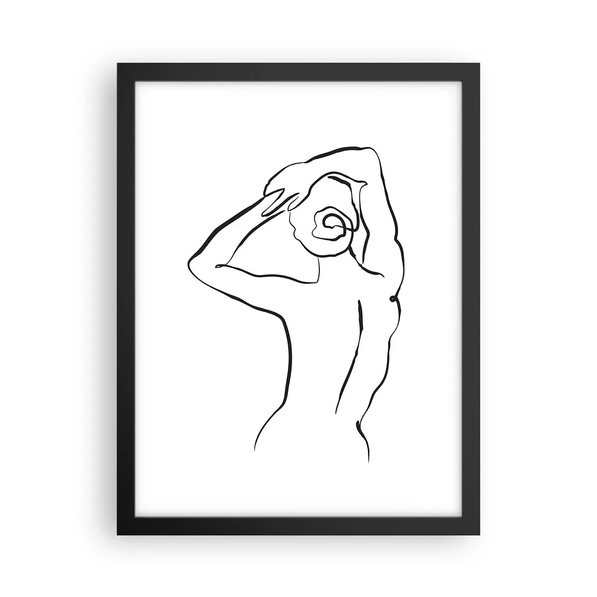 Affisch i svart ram - Akten på morgonen - 30x40 cm