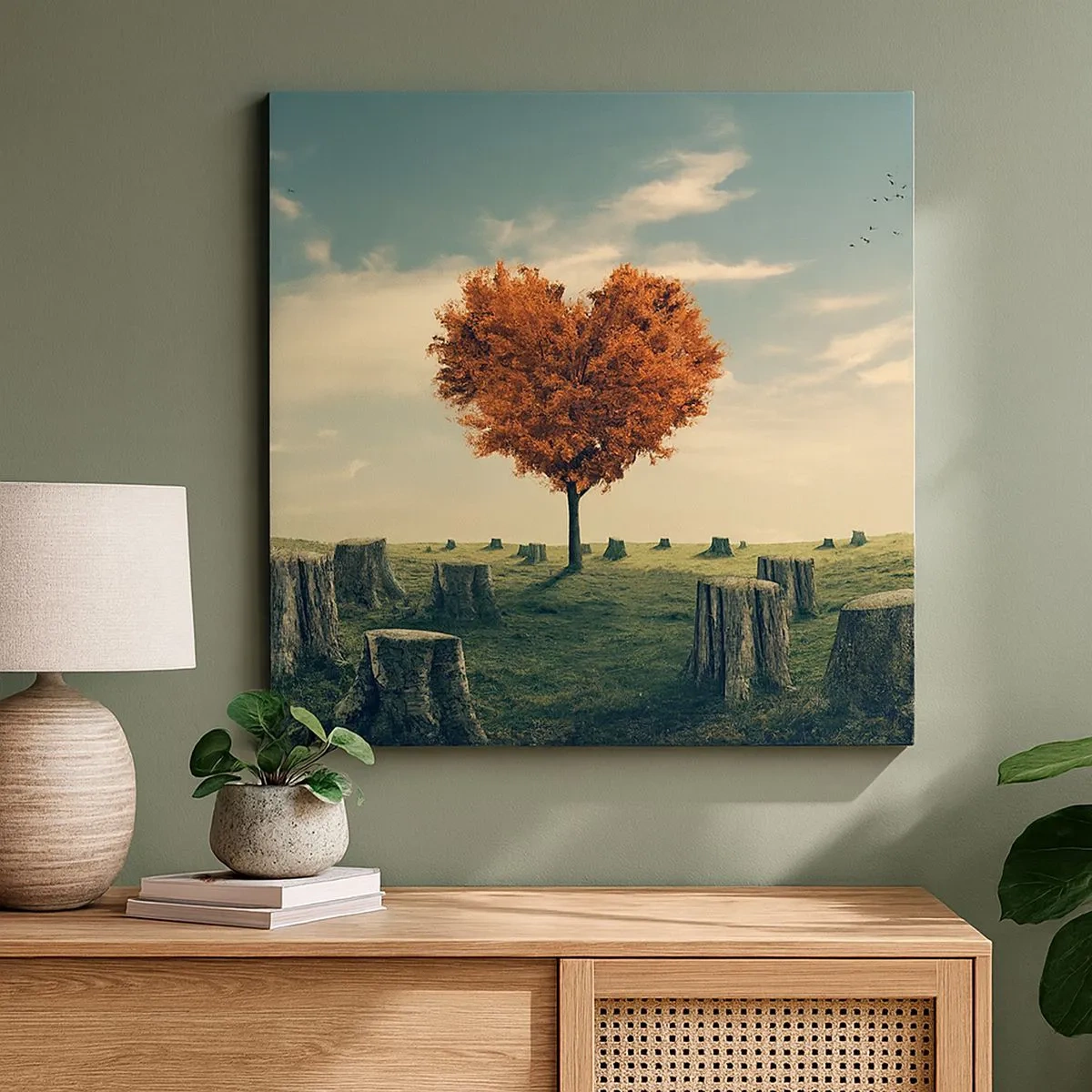 Canvastavla - Bild på duk - Det finns fortfarande hopp - 30x30 cm