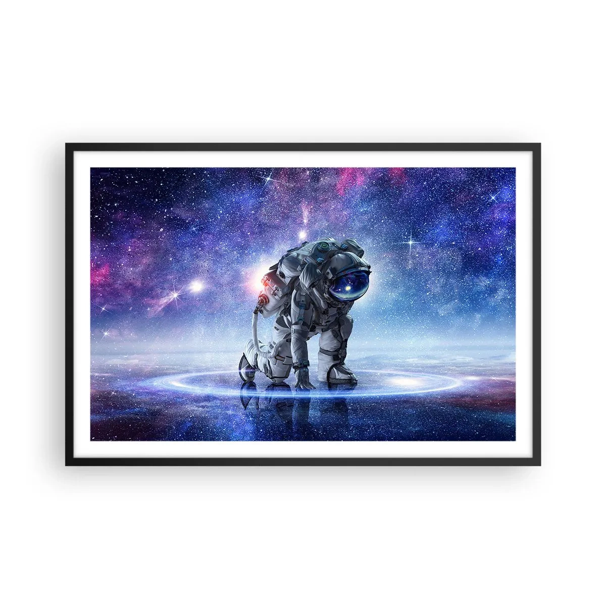 Affisch i svart ram - Stjärnig himmel över mig - 91x61 cm