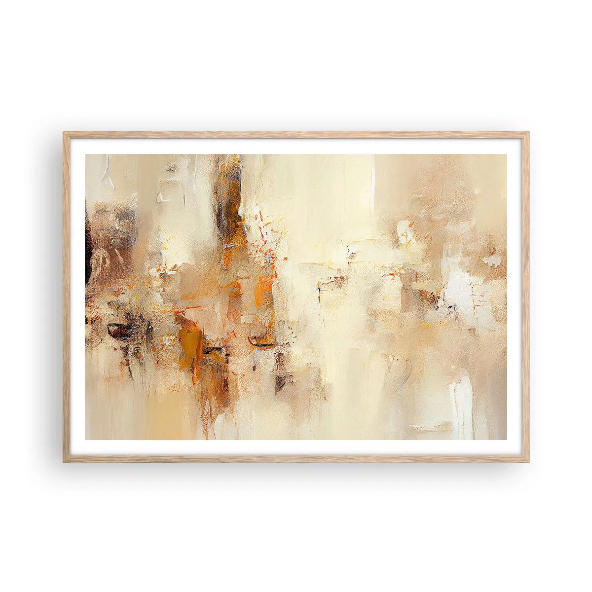 Affisch i ram av ljusek - Bärnstenens själ - 100x70 cm