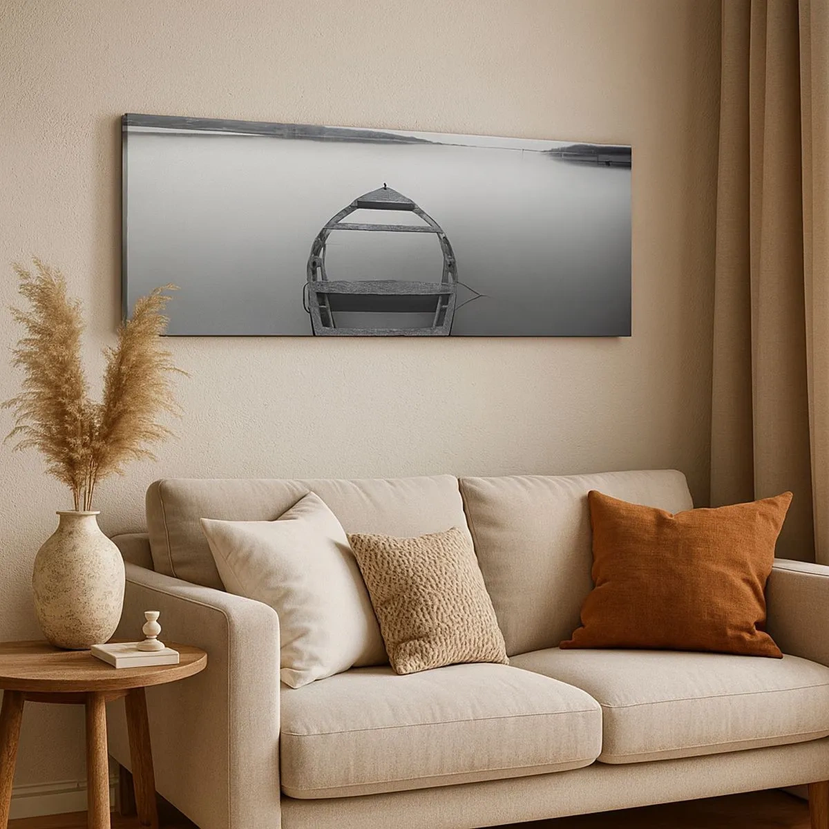 Canvastavla - Bild på duk - Längtan och melankoli - 100x40 cm