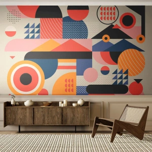 Fototapet på mått Premium Canvas - Komposition: Lek - Abstraktion, Vektor, Modern