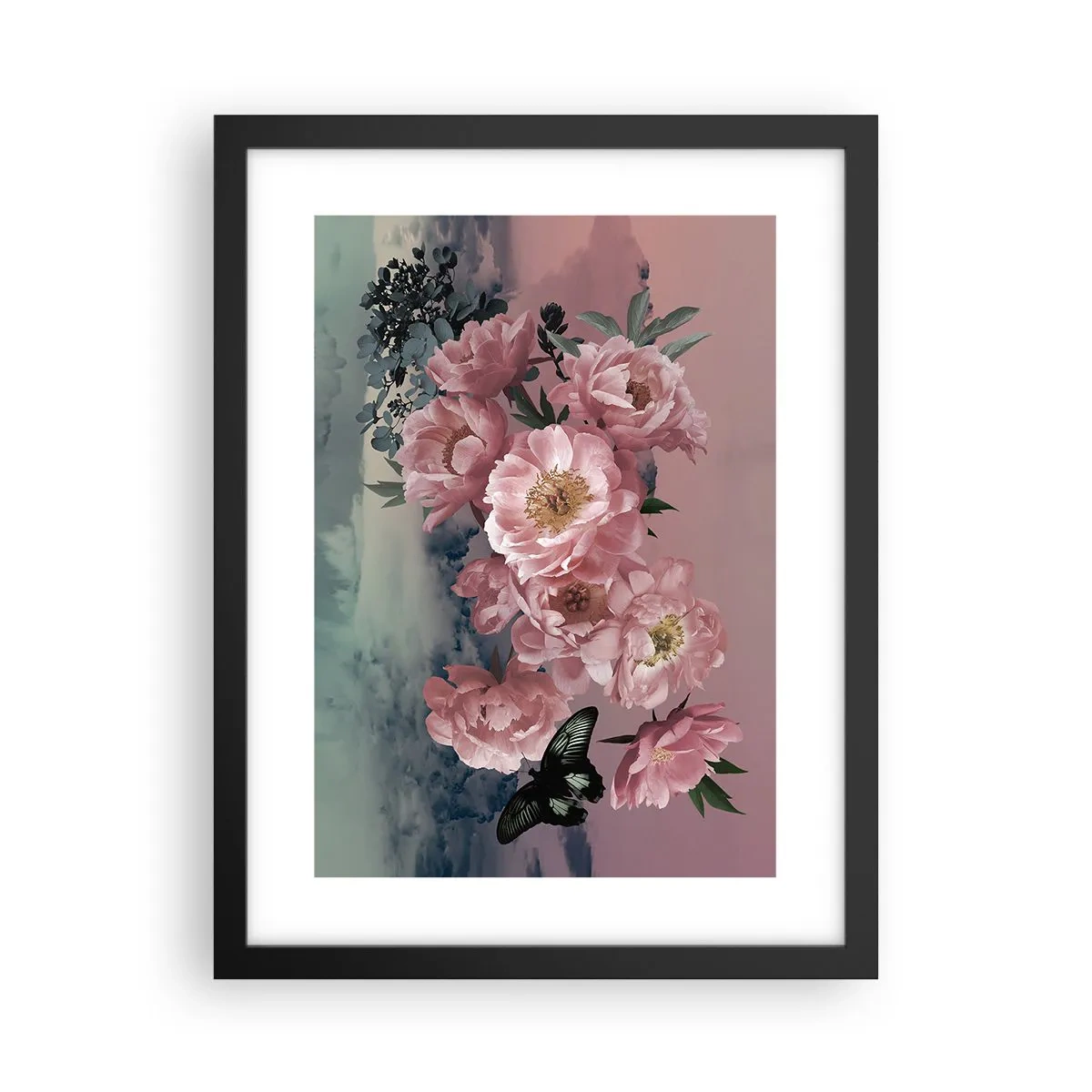 Affisch i svart ram - Romantikens höjdpunkt - 30x40 cm