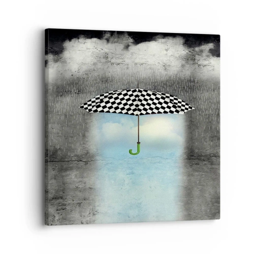 Canvastavla - Bild på duk - Det är möjligt trots allt - 30x30 cm