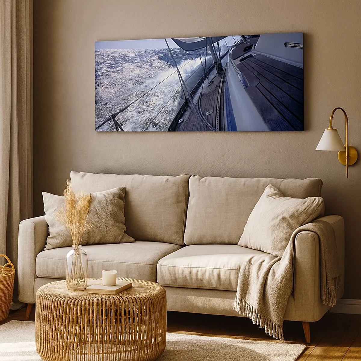 Canvastavla - Bild på duk - Jag vet hur det är att vara en fågel - 100x40 cm