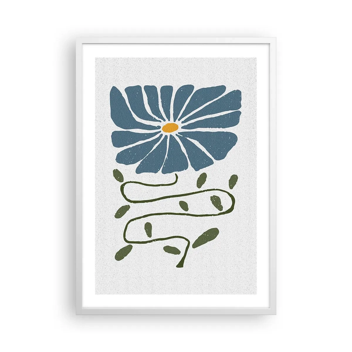 Affisch i vit ram - Kvist till blomma - 50x70 cm