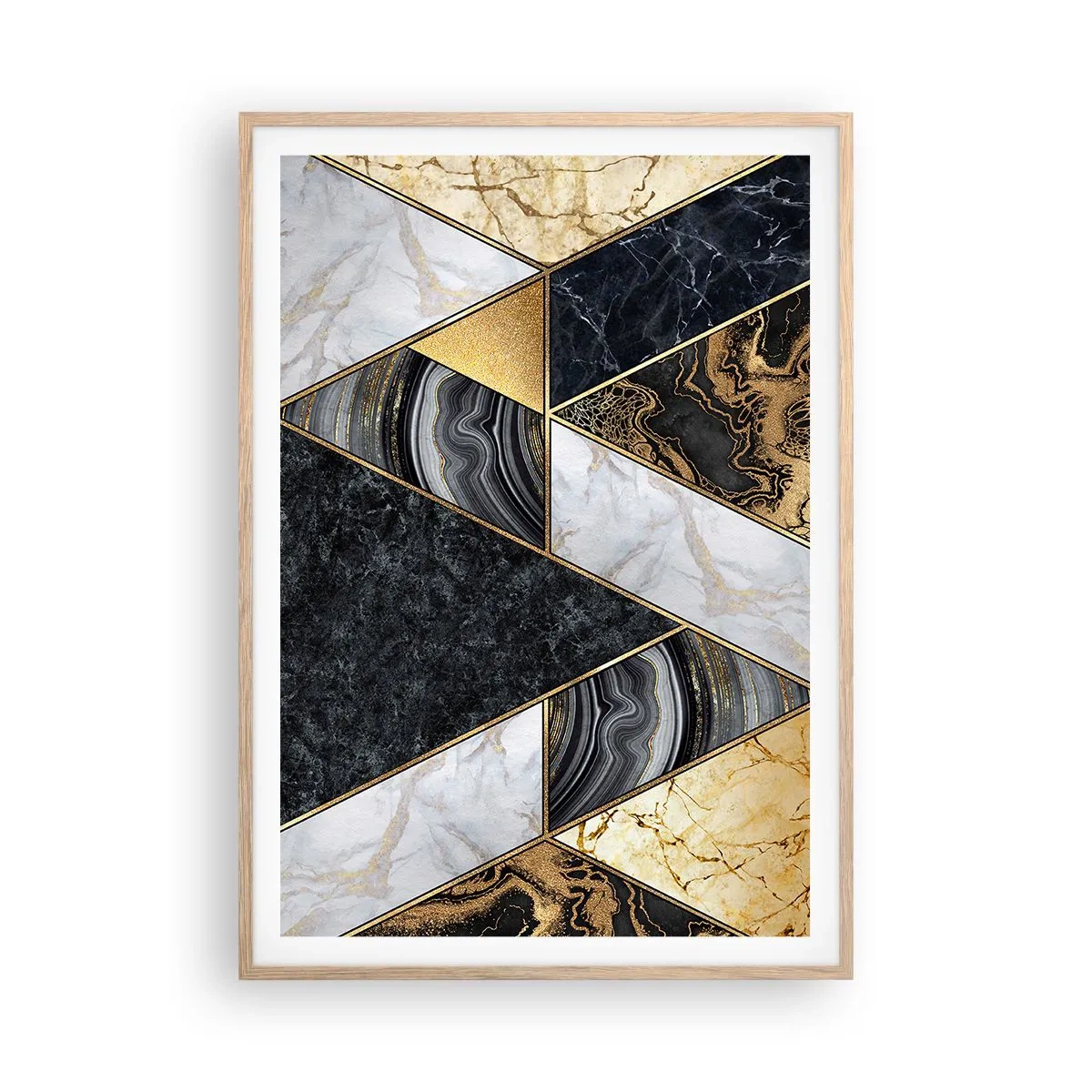 Affisch i ram av ljusek - Sten vid sten - 70x100 cm