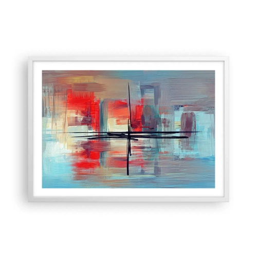 Affisch i vit ram - Landskap i en okänd dimension - 70x50 cm